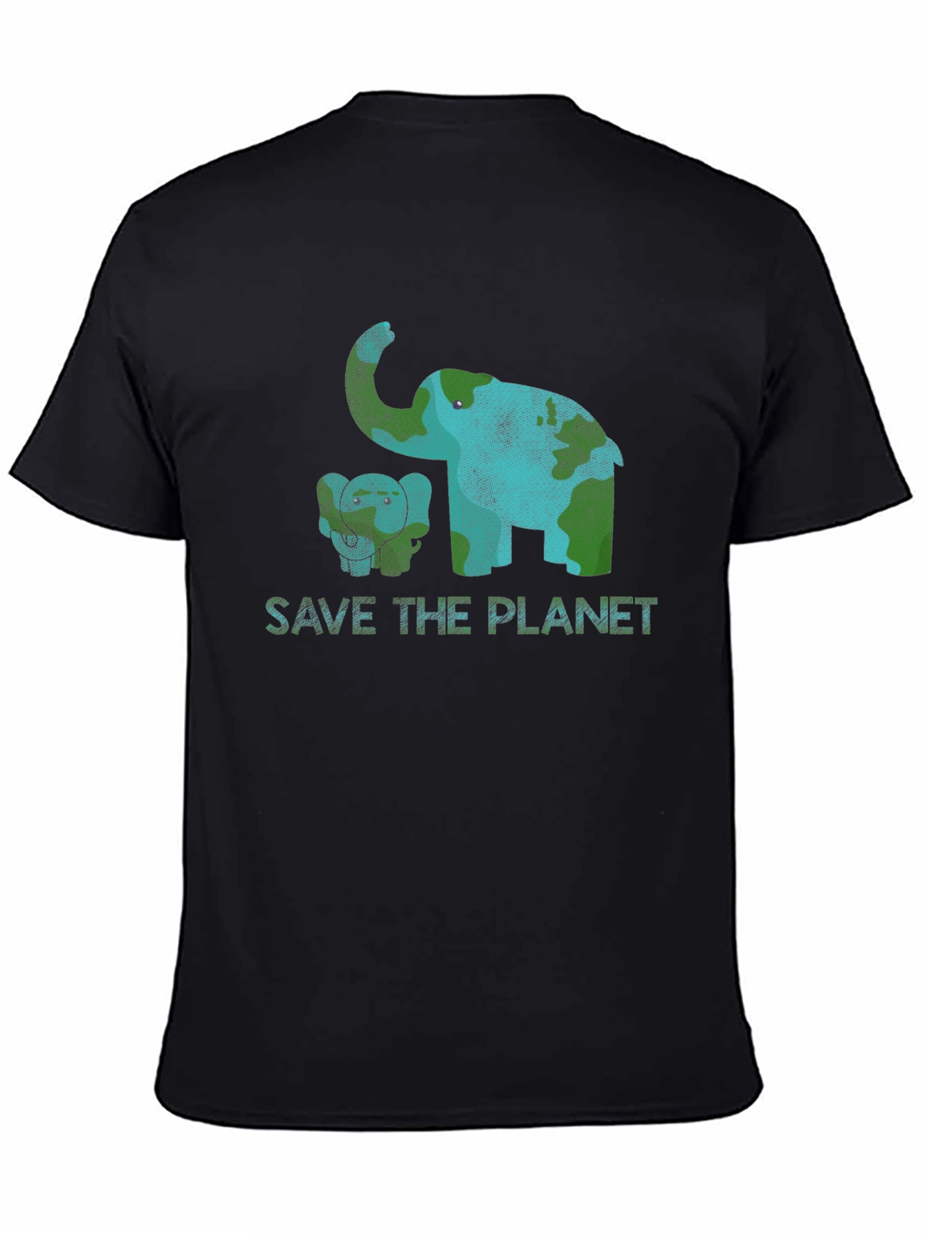 Save the Planet Elephant Graphic Tee - Eco-Friendly