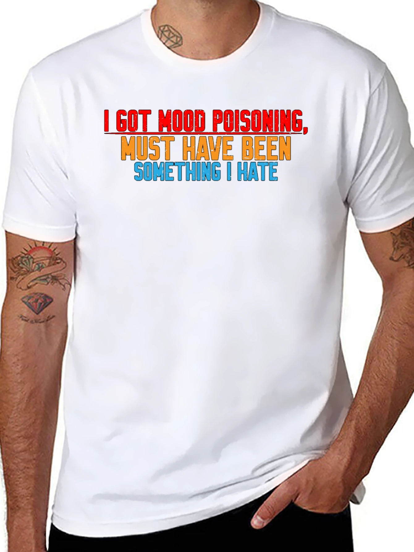 Mood Poisoning Sarcastic Graphic T-Shirt