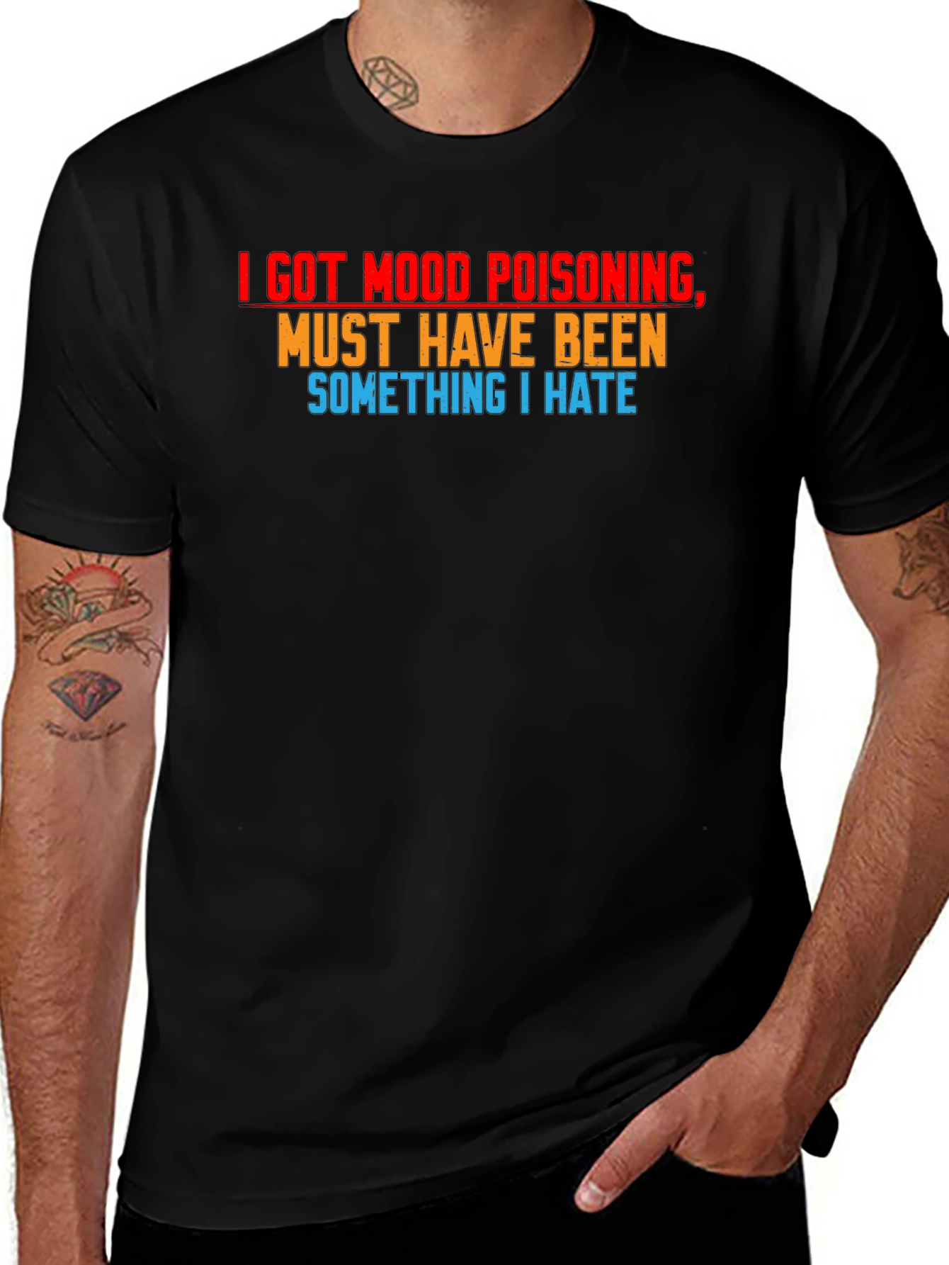 Mood Poisoning Sarcastic Graphic T-Shirt