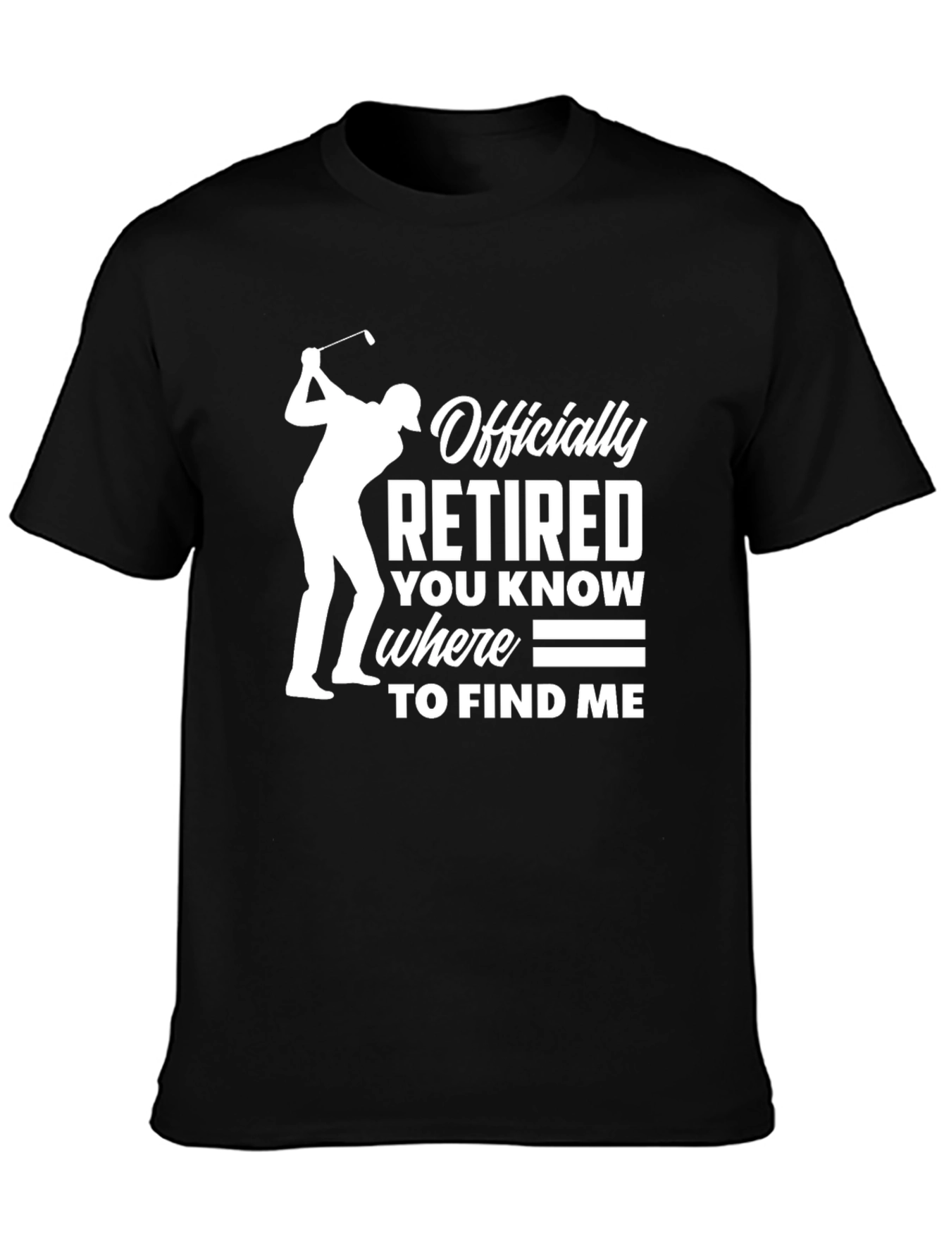 Officially Retired Golf T-Shirt - Perfect Retirement Gift
