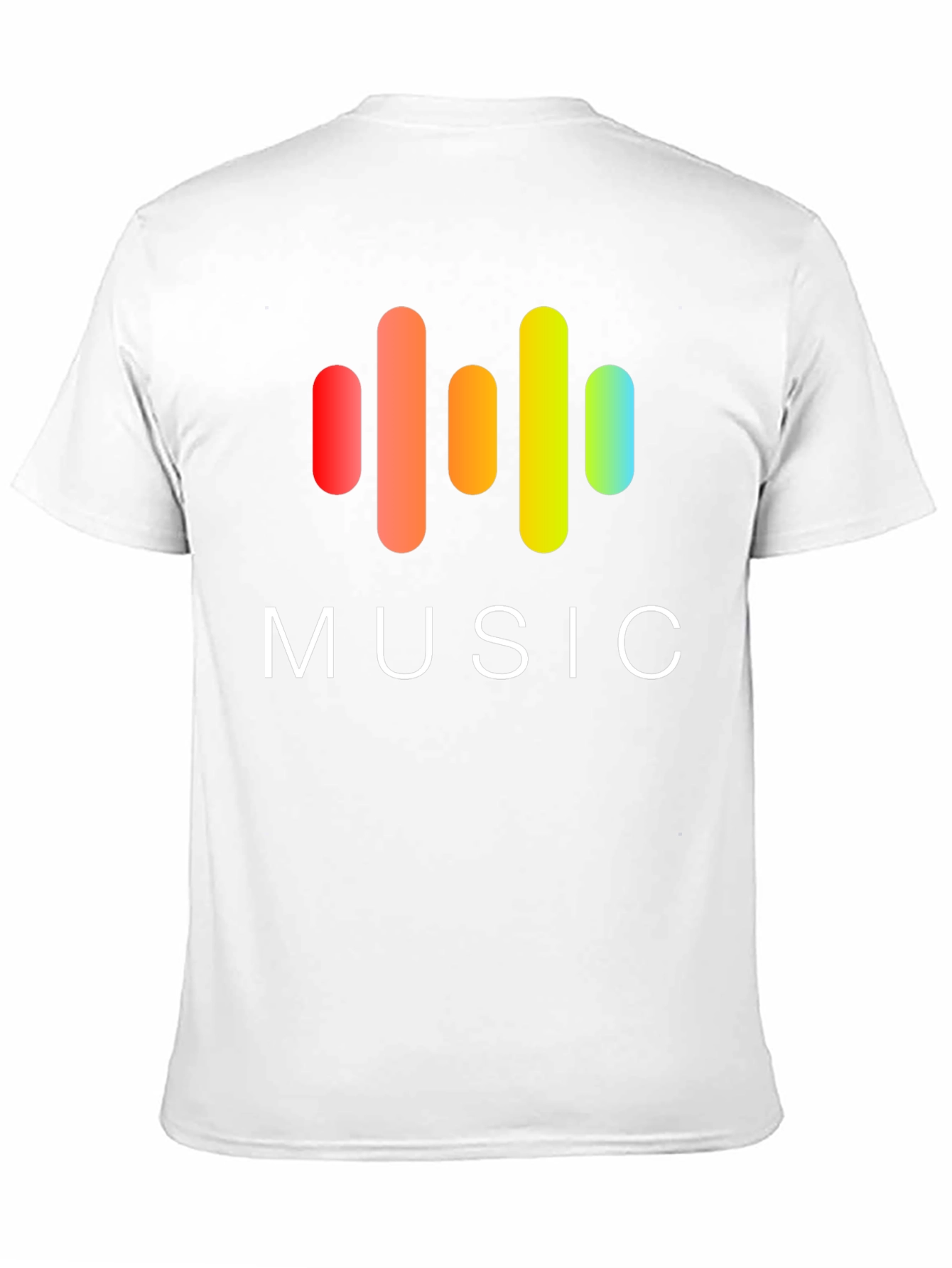 Music Graphic Print Black T-Shirt