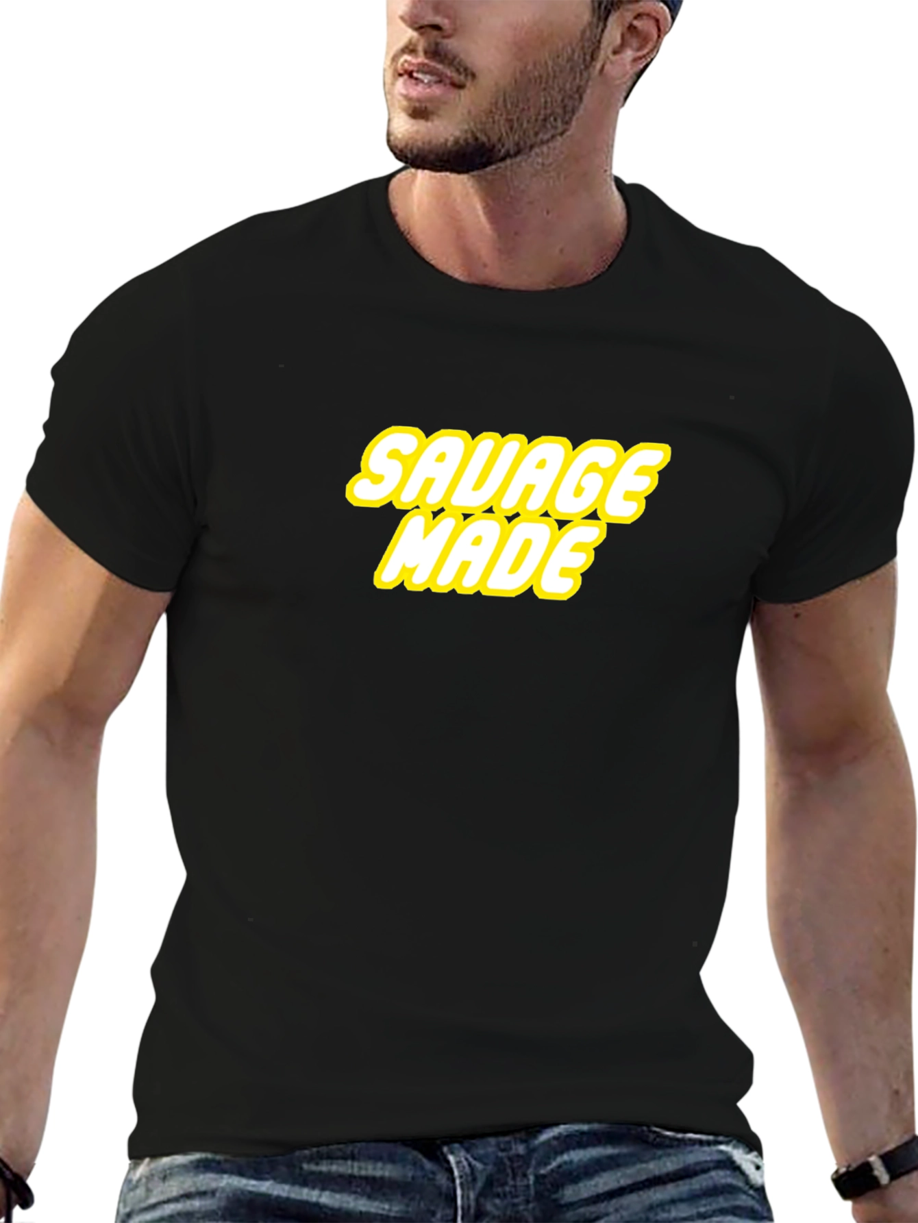Savage Made Graphic Tee - Bold Statement Shirt