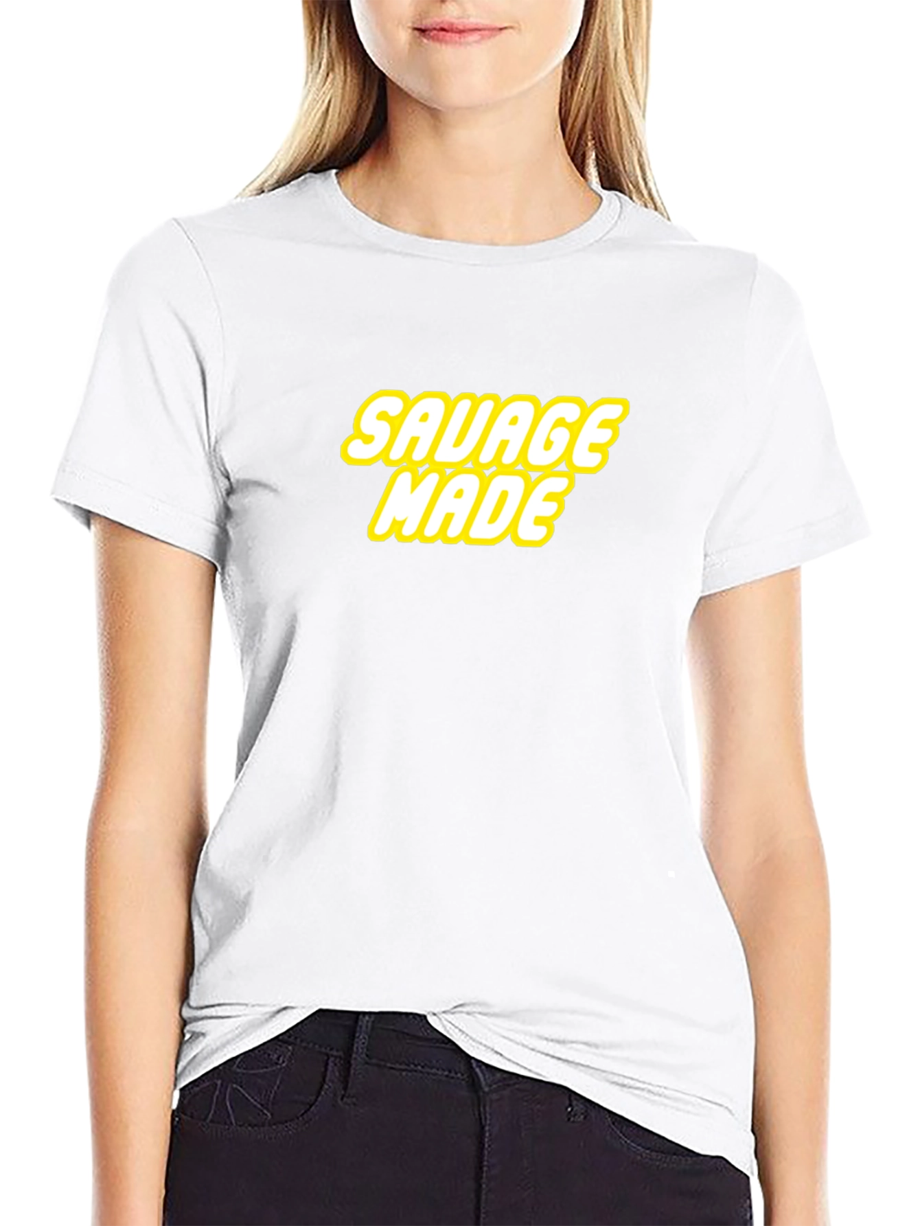Savage Made Graphic Tee - Bold Statement Shirt