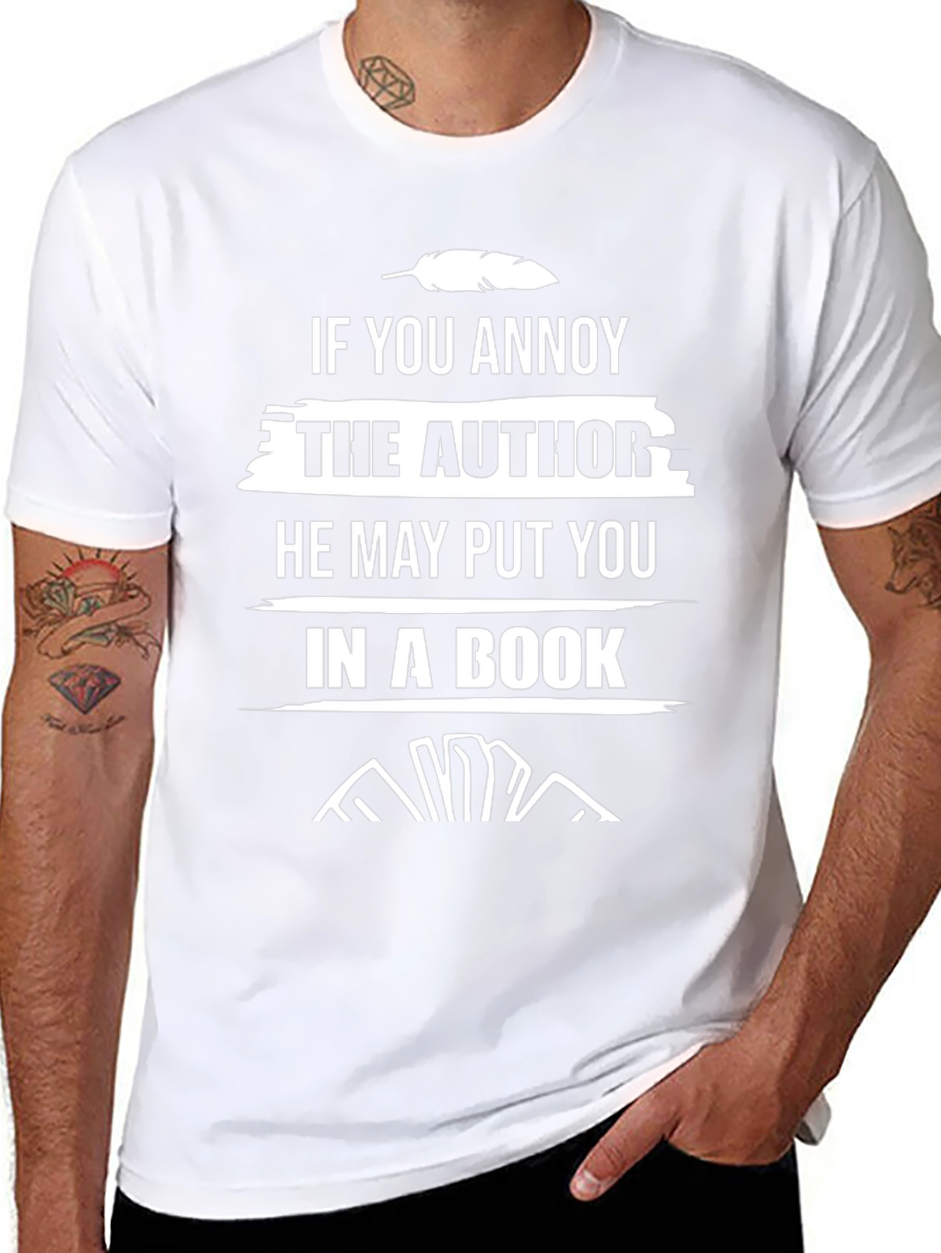 Annoy the Author Funny Novelty T-Shirt