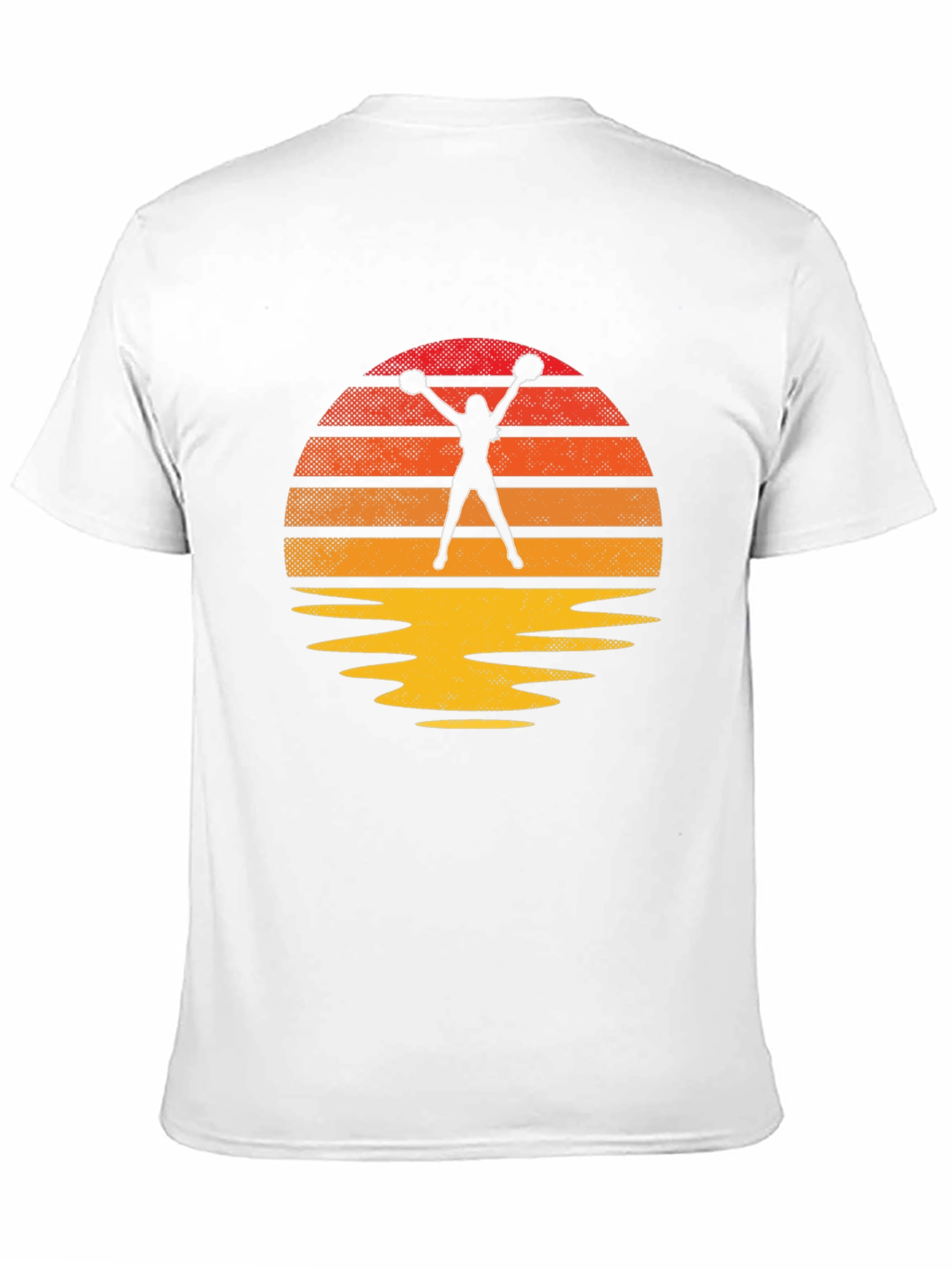 Cheerleader Sunset Graphic Tee - Retro Vibe