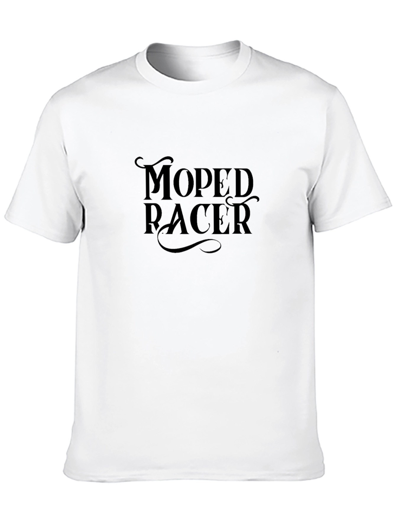 Moped Racer Black Graphic Tee