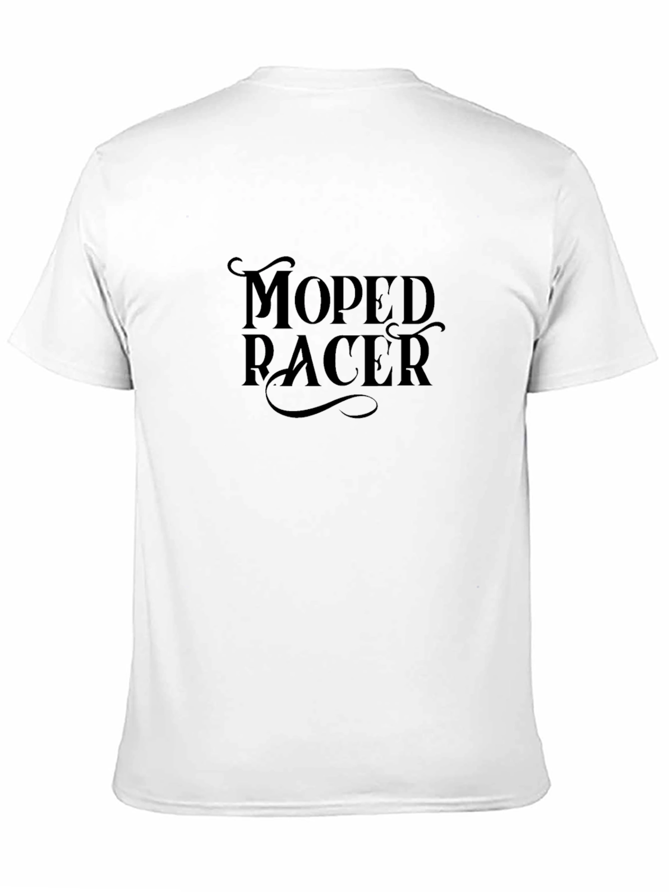 Moped Racer Black Graphic Tee