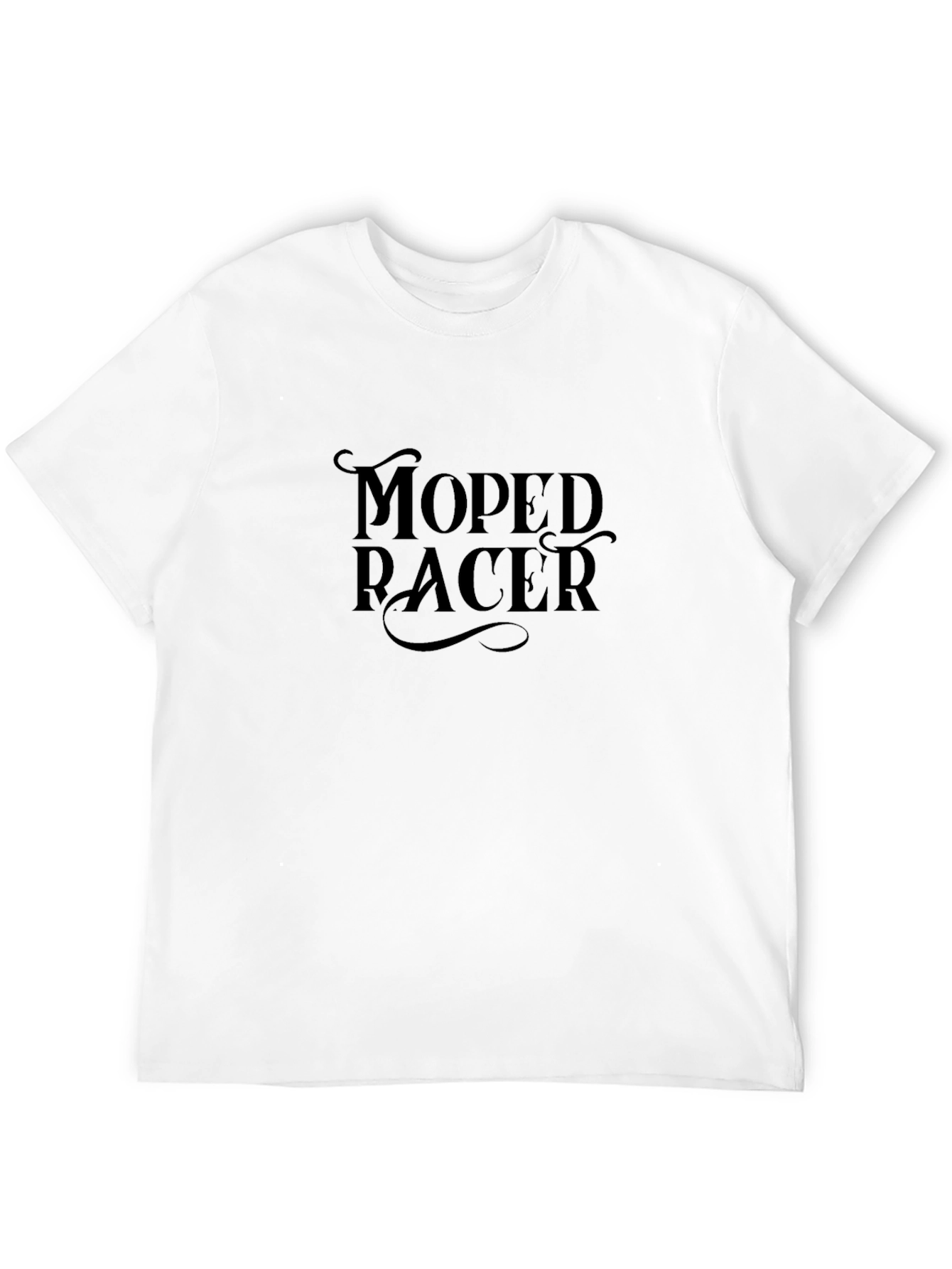 Moped Racer Black Graphic Tee