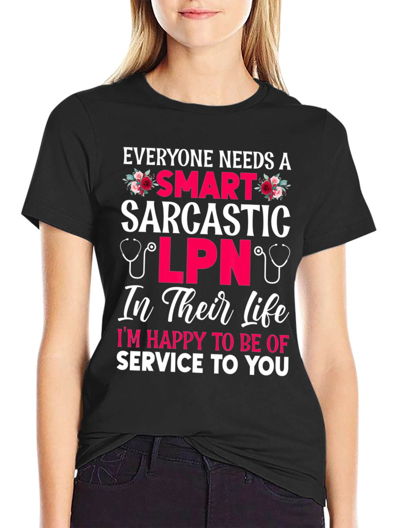 Smart Sarcastic LPN Graphic T-Shirt