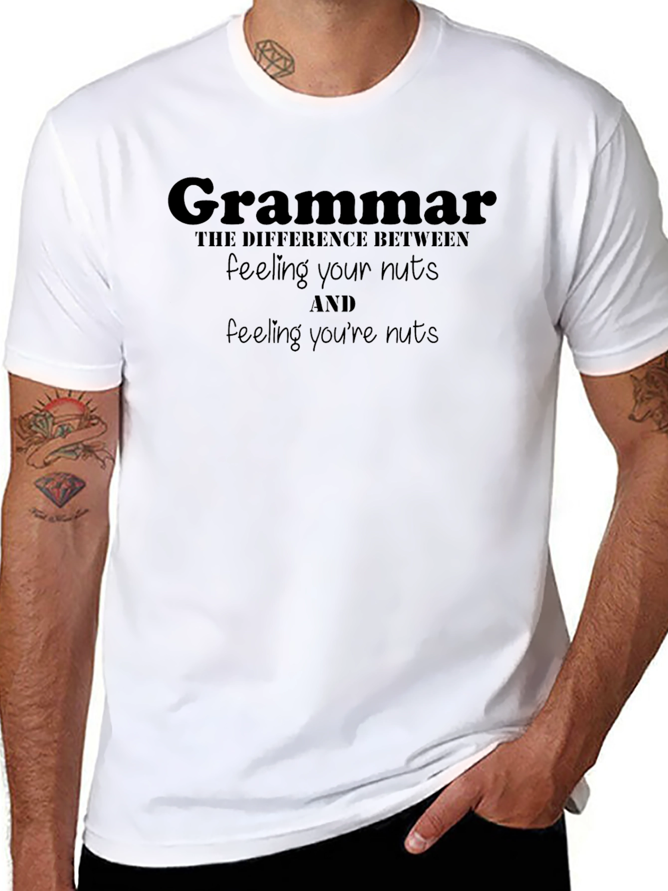Grammar Humor Graphic T-Shirt
