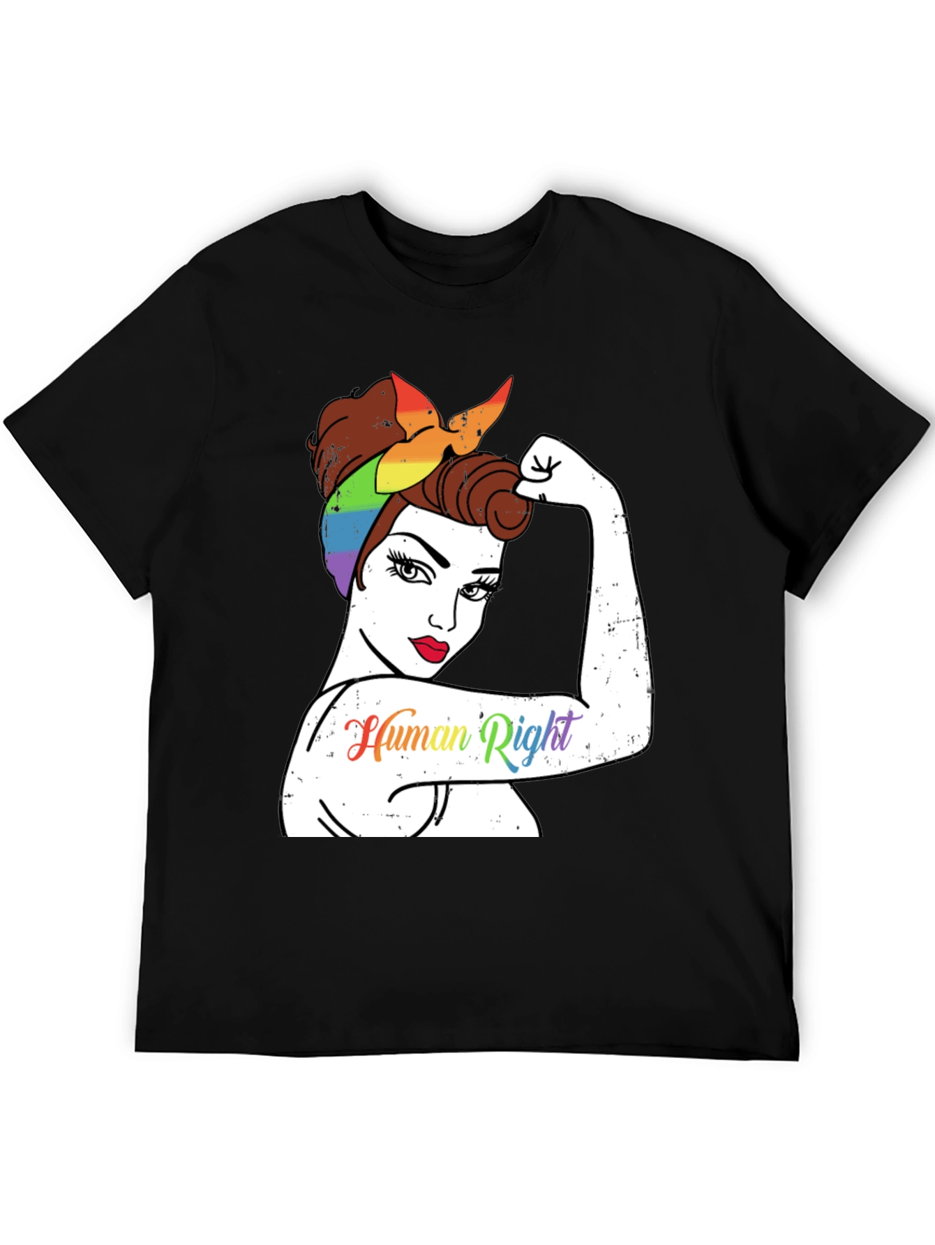 LGBTQ+ Rosie the Riveter Human Rights T-Shirt