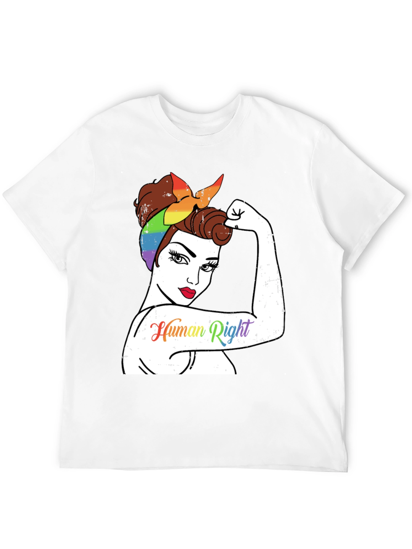 LGBTQ+ Rosie the Riveter Human Rights T-Shirt