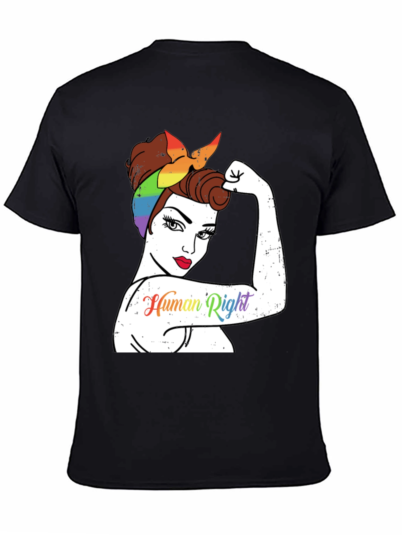 LGBTQ+ Rosie the Riveter Human Rights T-Shirt