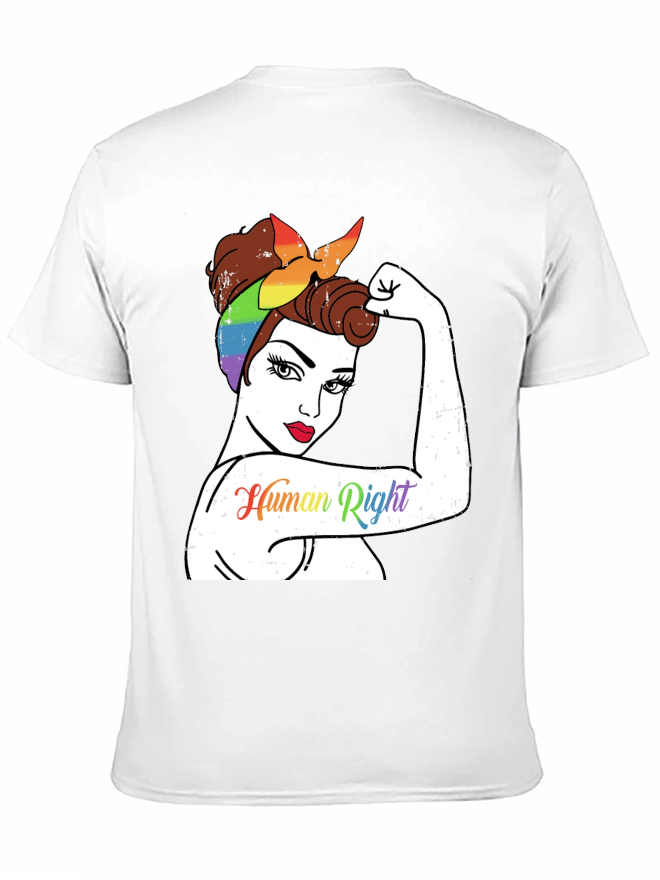 LGBTQ+ Rosie the Riveter Human Rights T-Shirt
