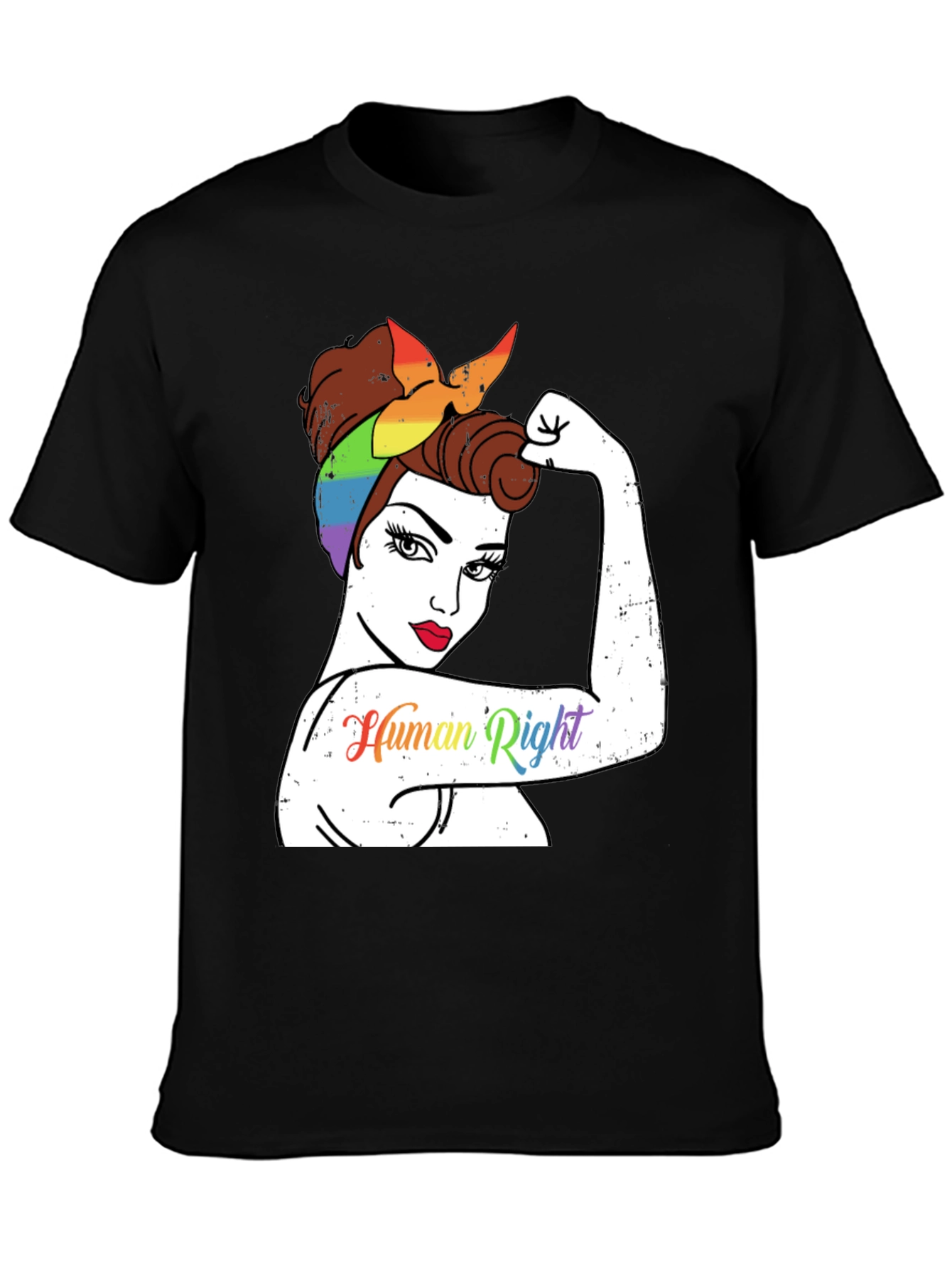 LGBTQ+ Rosie the Riveter Human Rights T-Shirt