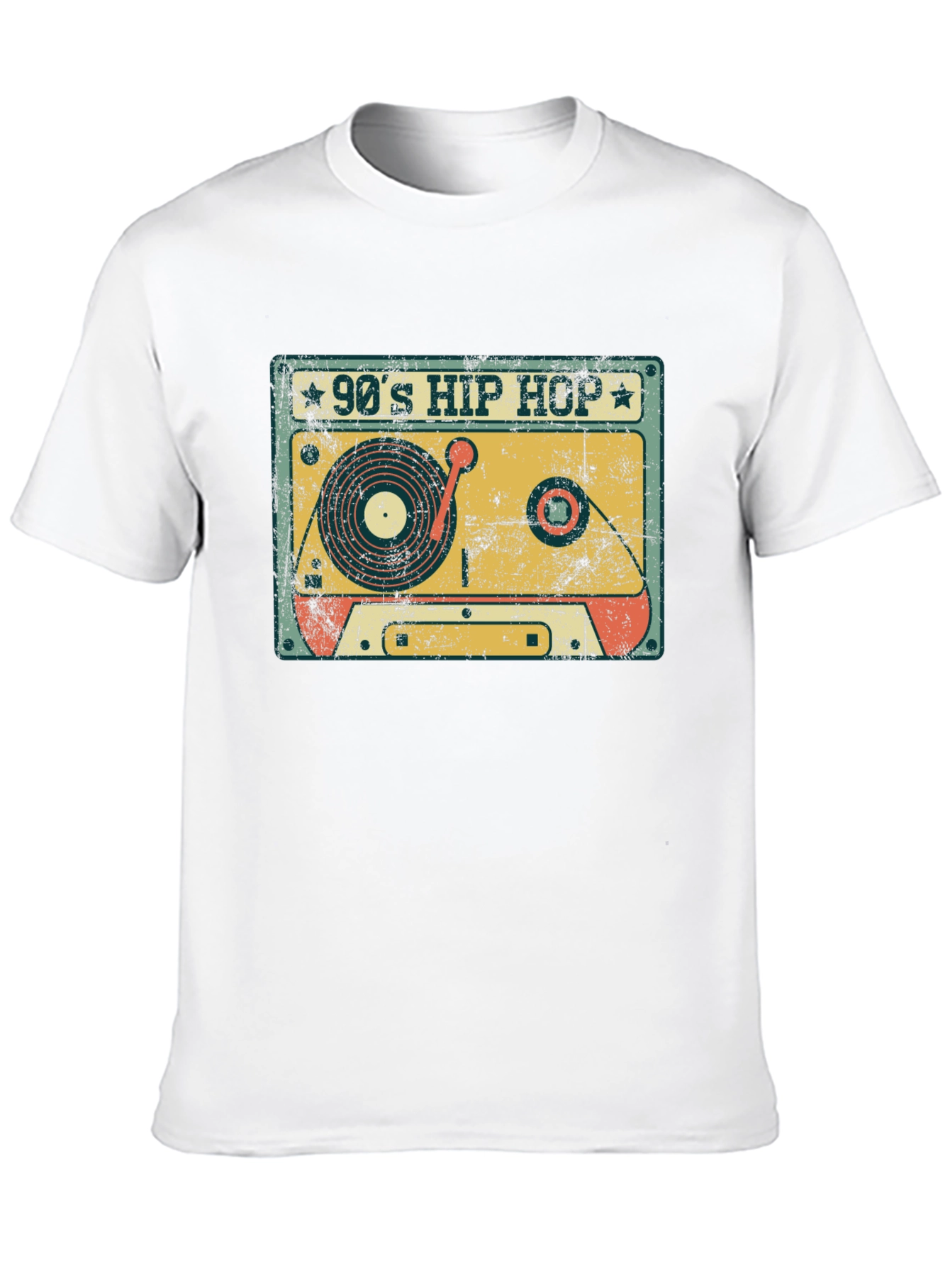 90s Hip Hop Cassette Tape Graphic T-Shirt