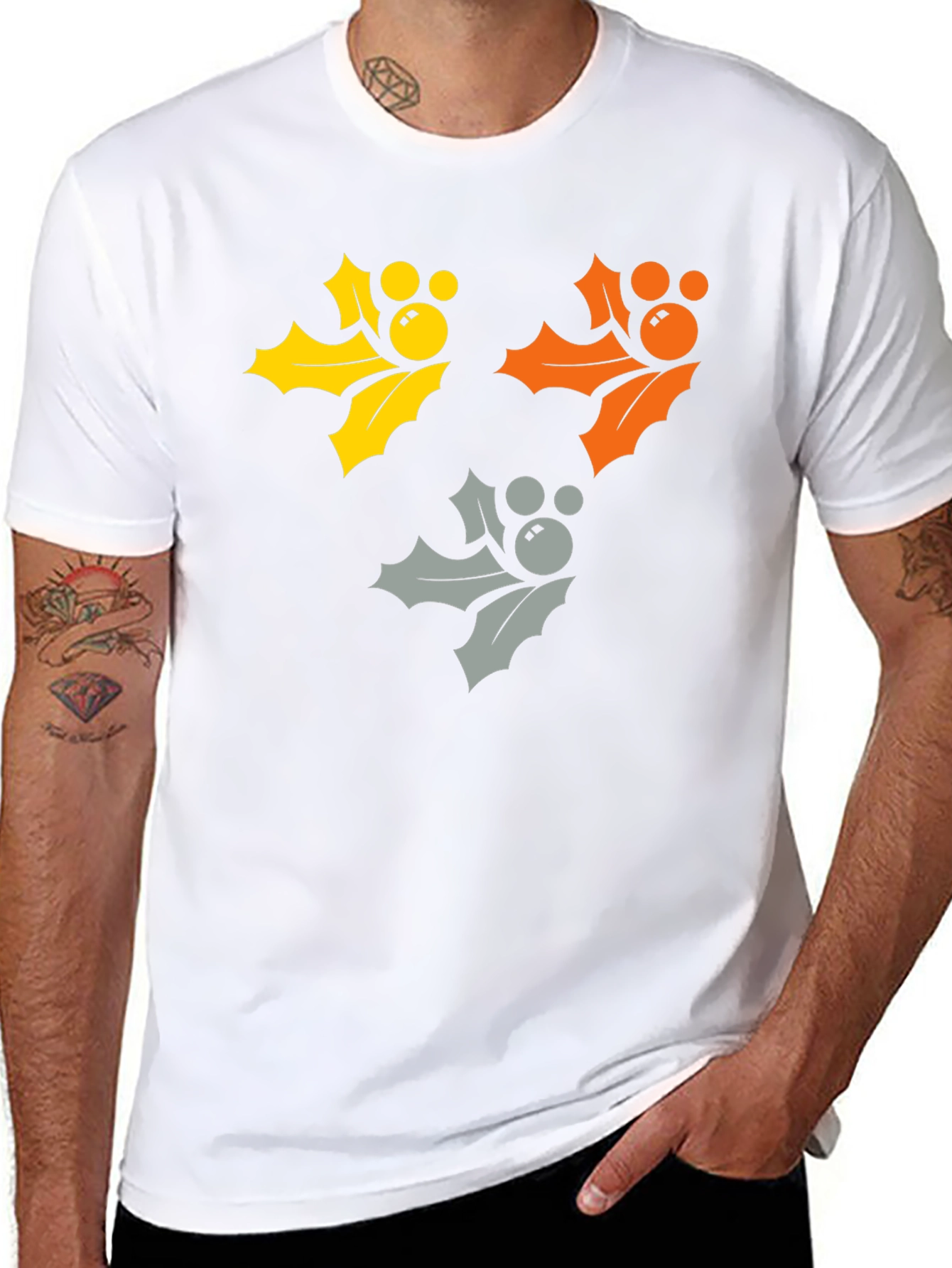 Mickey Mouse Holly T-Shirt - Holiday Cheer