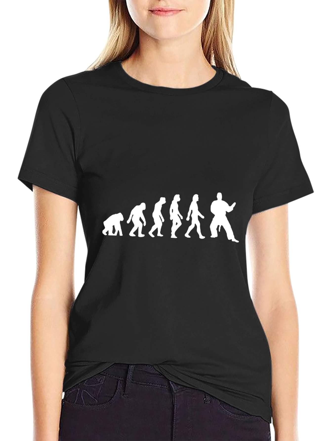 Evolution of Karate Black T-Shirt