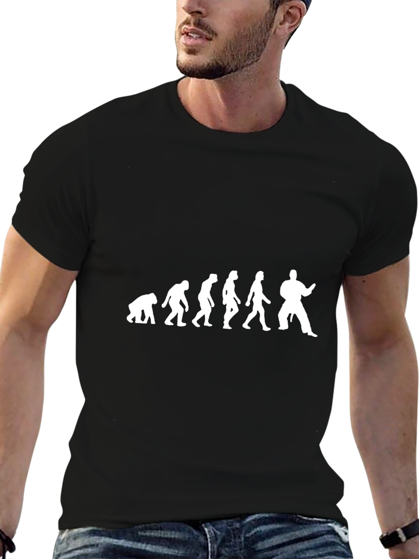 Evolution of Karate Black T-Shirt
