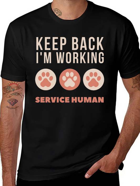 Keep Back Im Working Service Human Graphic T-Shirt