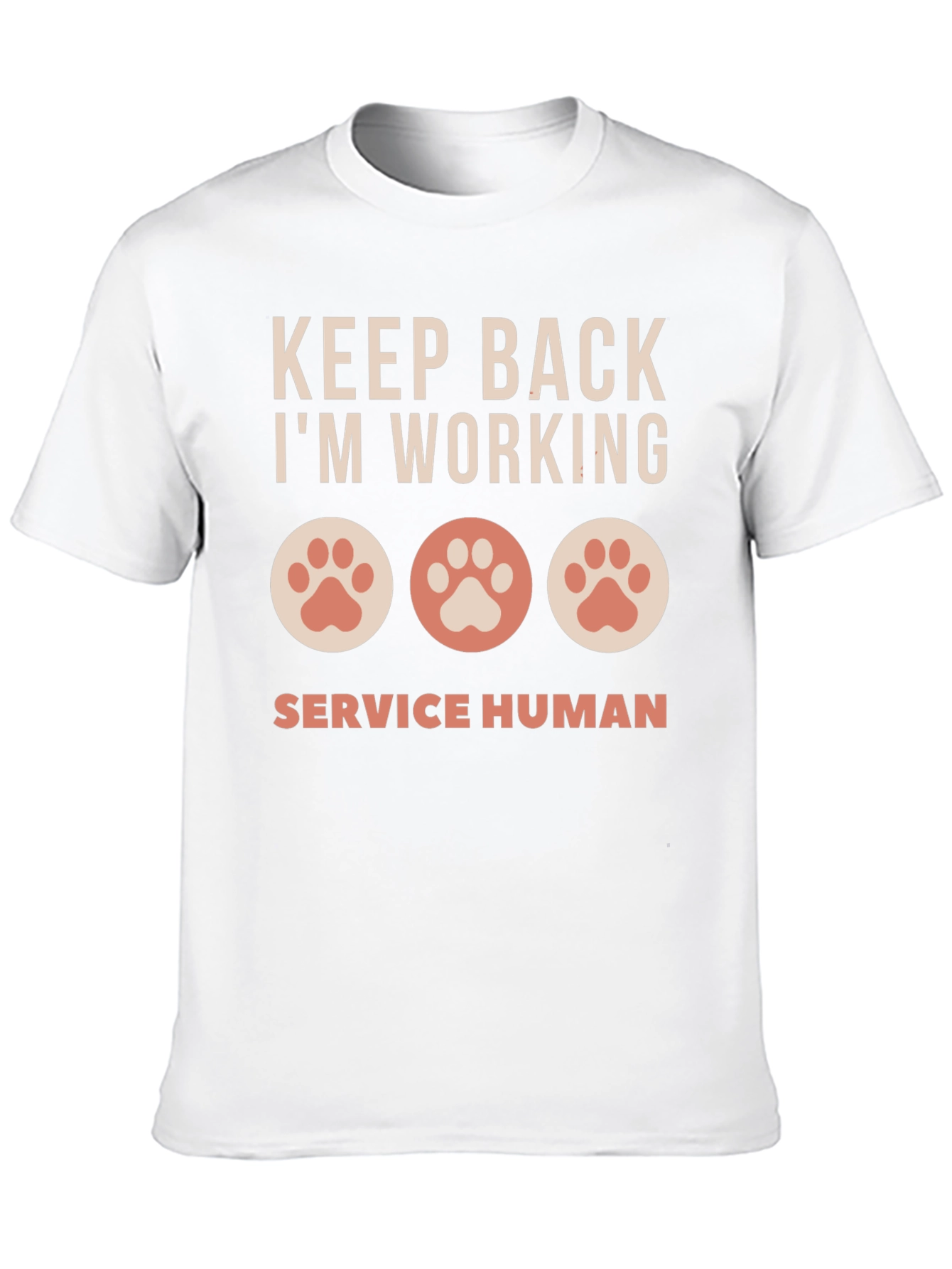 Keep Back Im Working Service Human Graphic T-Shirt