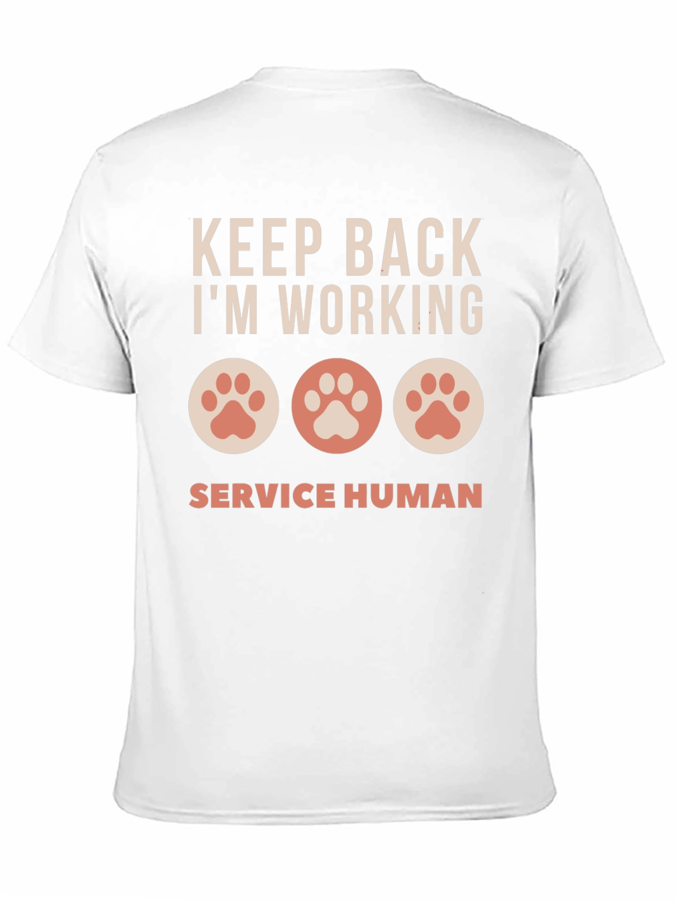 Keep Back Im Working Service Human Graphic T-Shirt