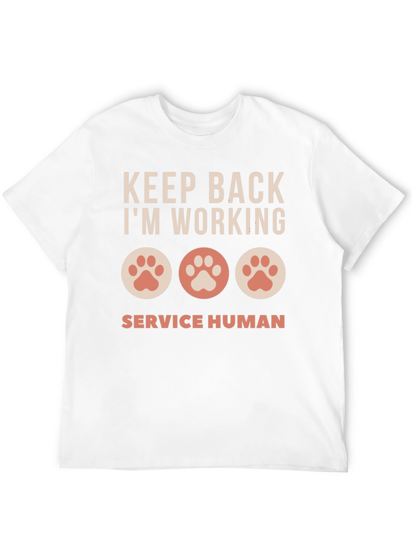 Keep Back Im Working Service Human Graphic T-Shirt