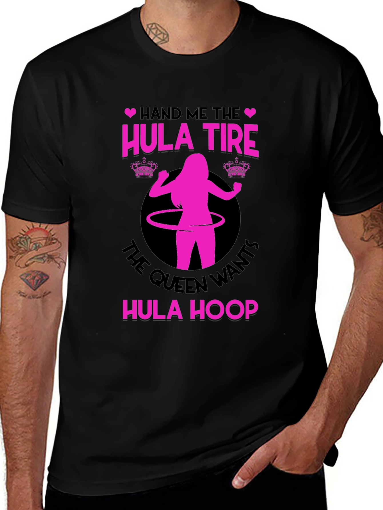 Queen Wants Hula Hoop T-Shirt - Funny Fitness Tee
