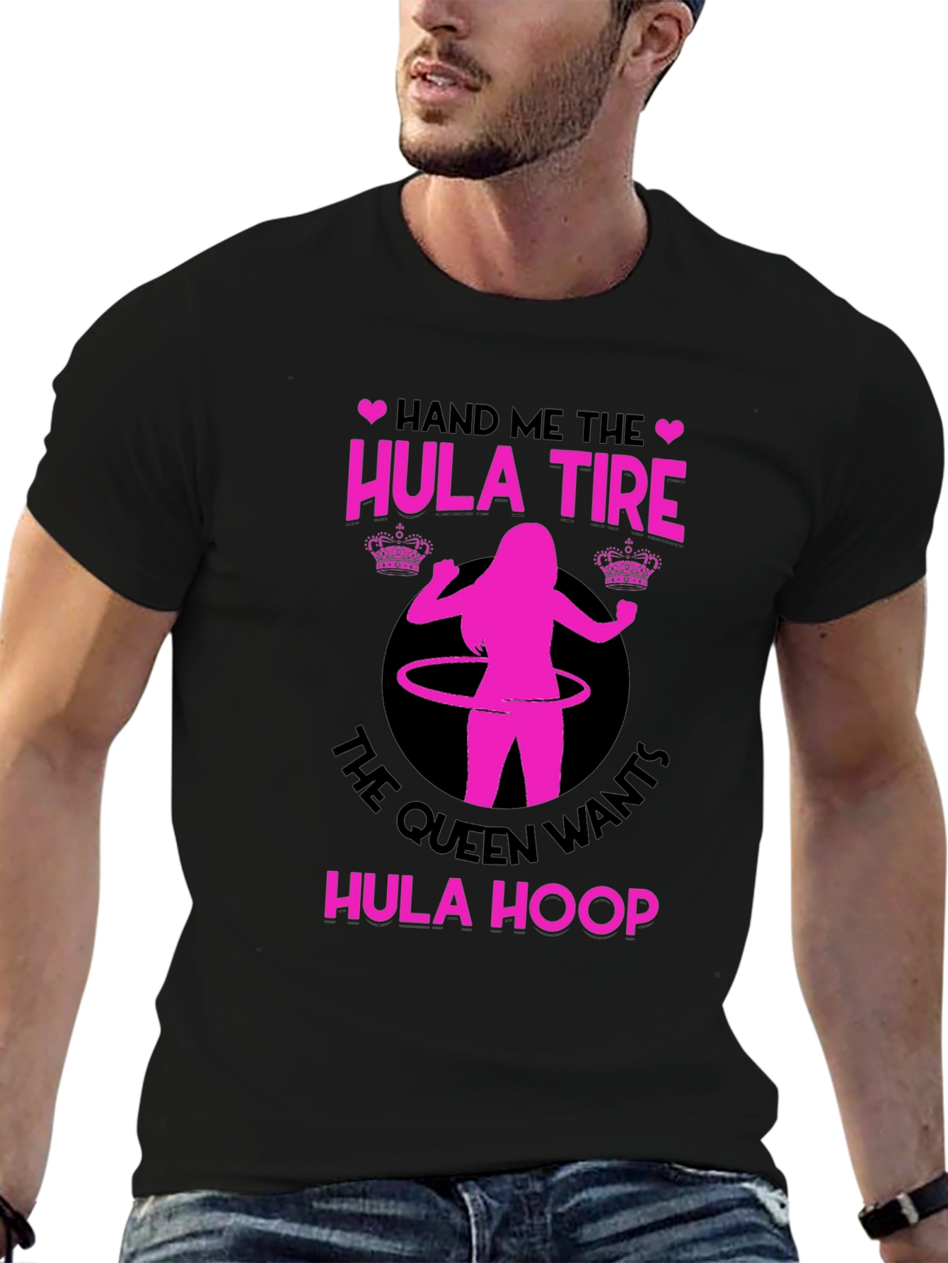 Queen Wants Hula Hoop T-Shirt - Funny Fitness Tee