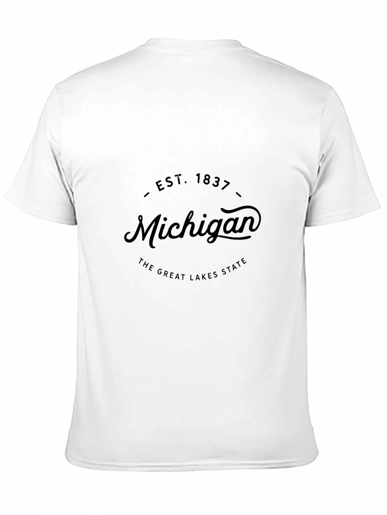 Michigan Est. 1837 Great Lakes State Black T-Shirt