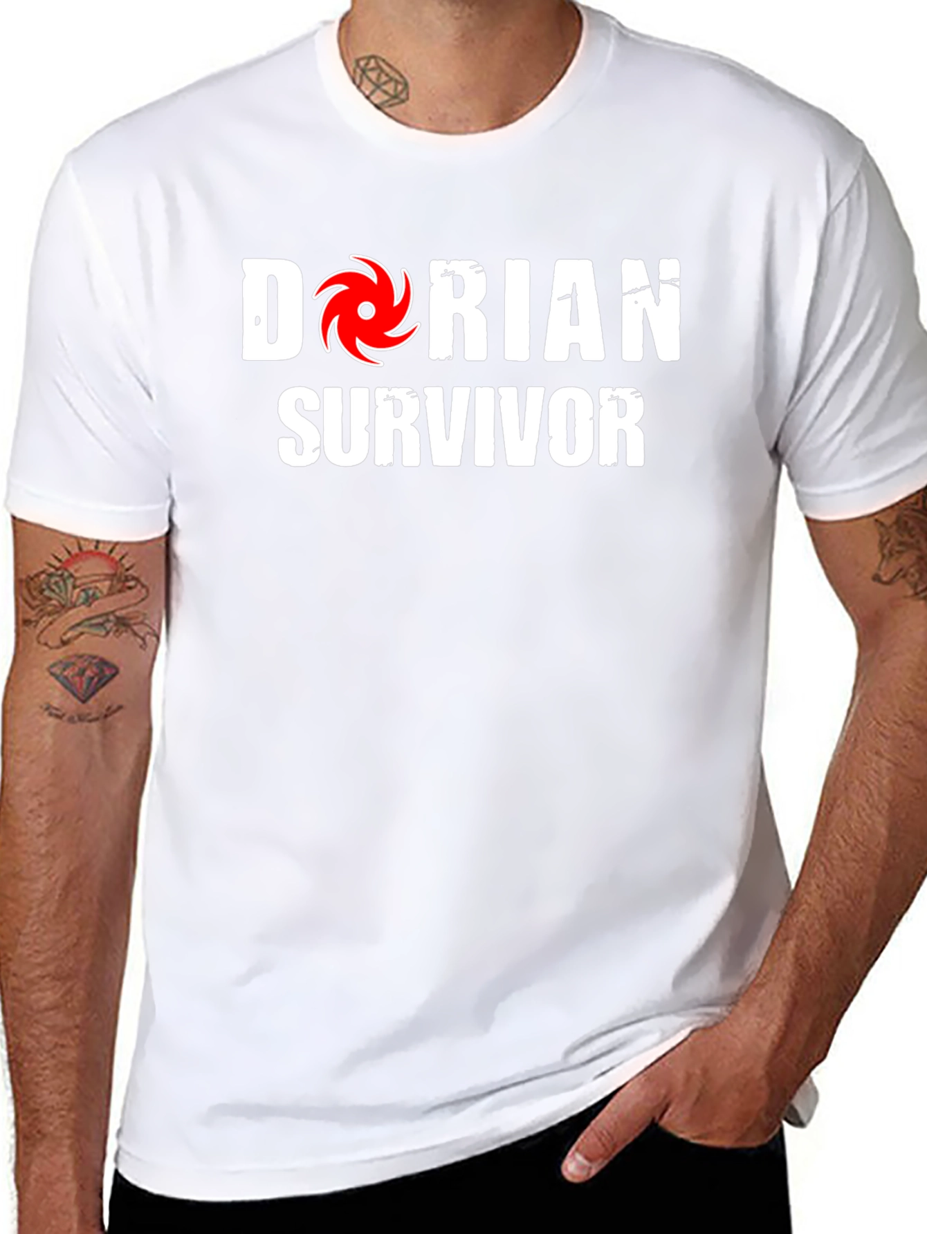 Dorian Survivor T-Shirt Hurricane Relief Tee
