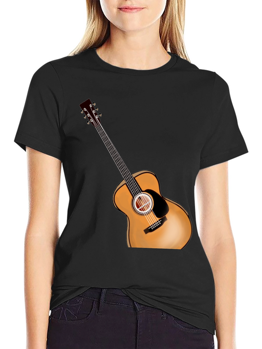 Acoustic Guitar Graphic Tee - Music Lover Shirt
