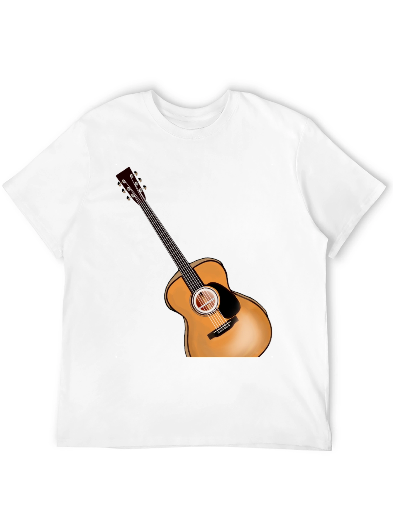 Acoustic Guitar Graphic Tee - Music Lover Shirt