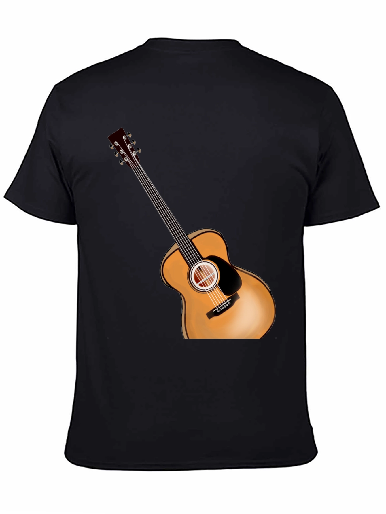 Acoustic Guitar Graphic Tee - Music Lover Shirt