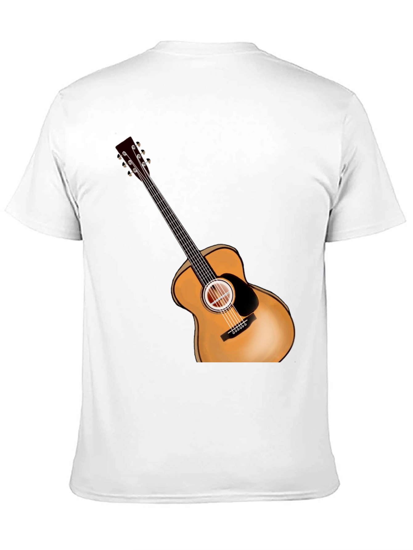 Acoustic Guitar Graphic Tee - Music Lover Shirt
