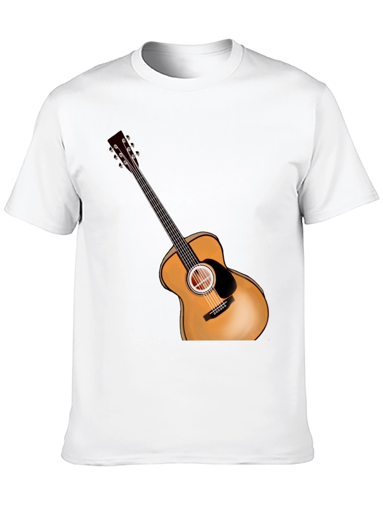 Acoustic Guitar Graphic Tee - Music Lover Shirt