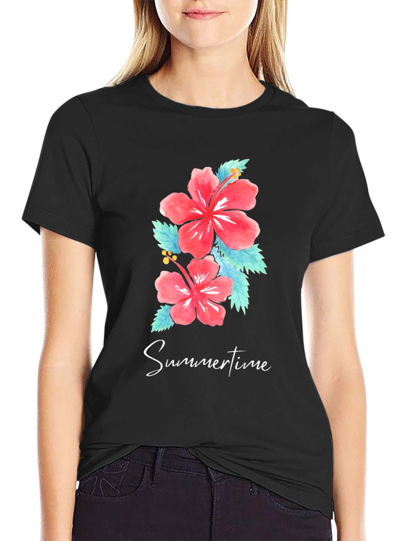 Floral Summertime Graphic T-Shirt