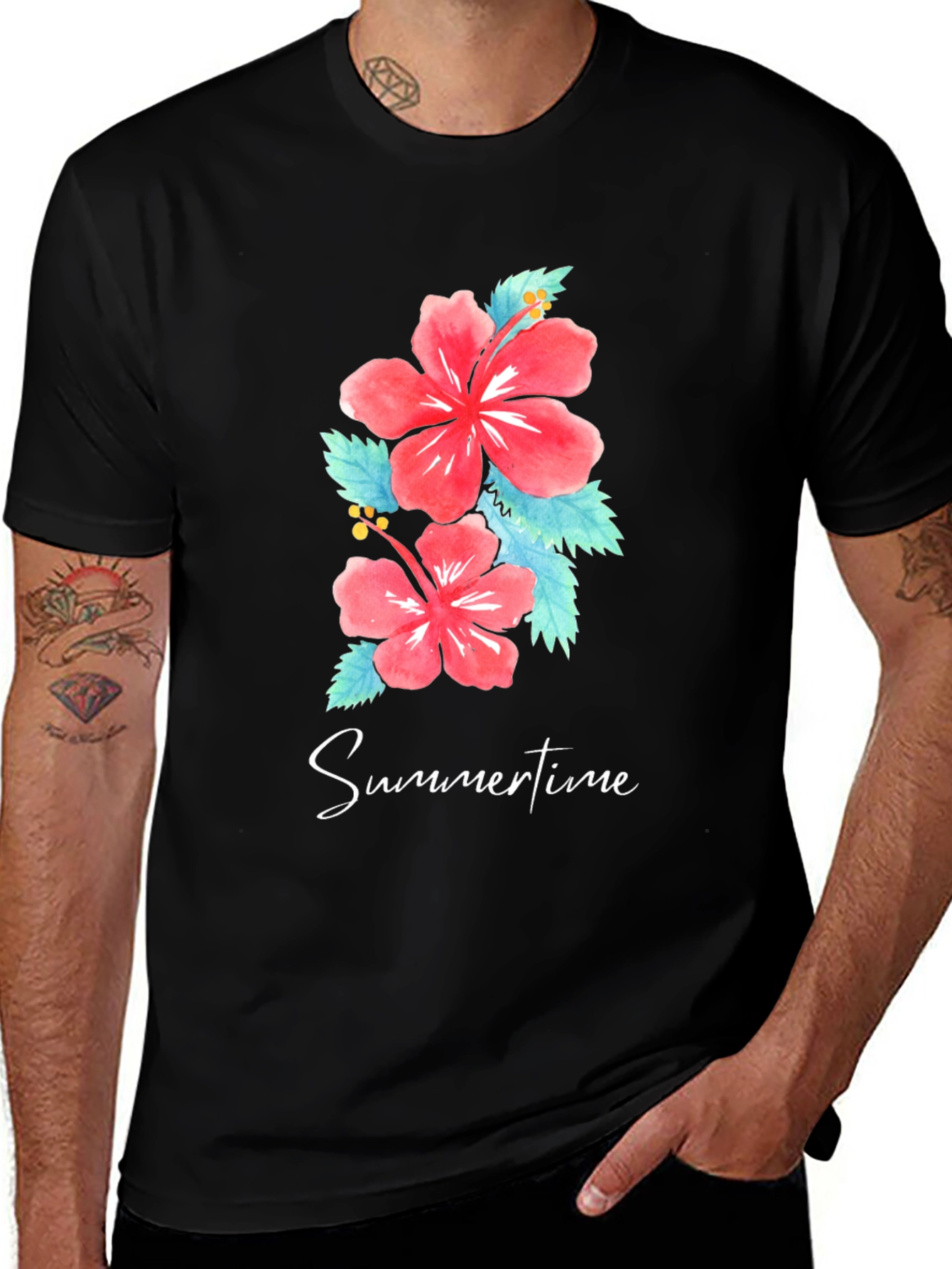 Floral Summertime Graphic T-Shirt
