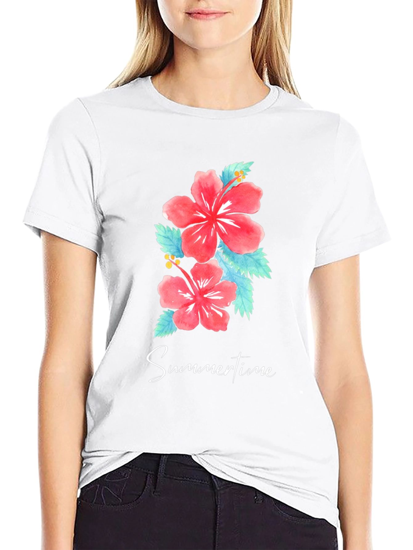 Floral Summertime Graphic T-Shirt