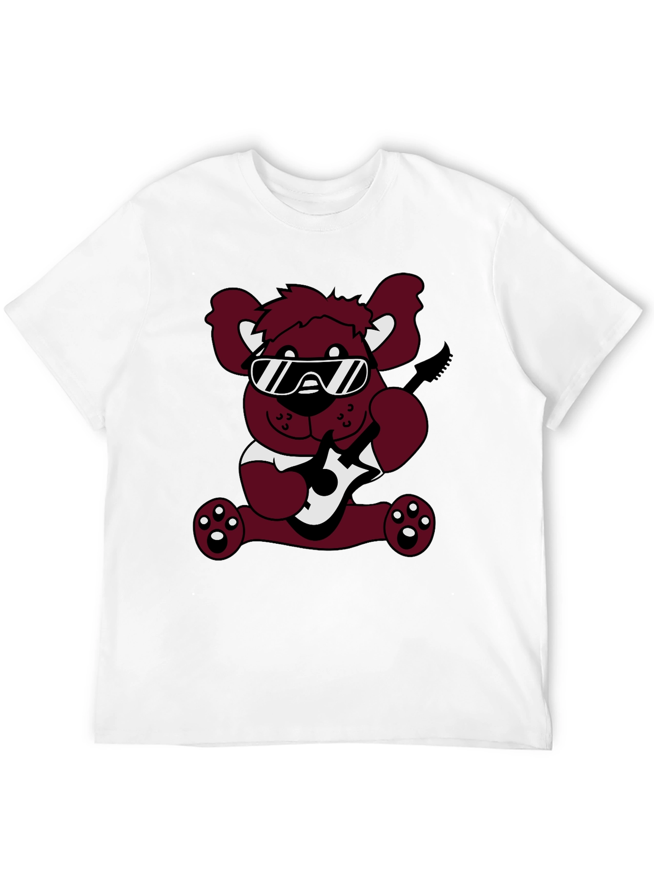 Cool Bear Graphic Tee - Black Cotton T-Shirt