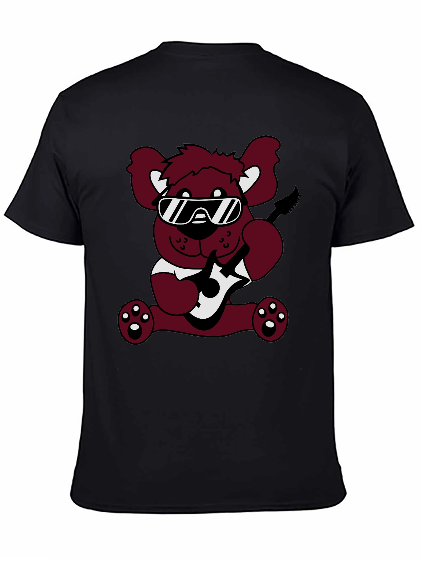 Cool Bear Graphic Tee - Black Cotton T-Shirt