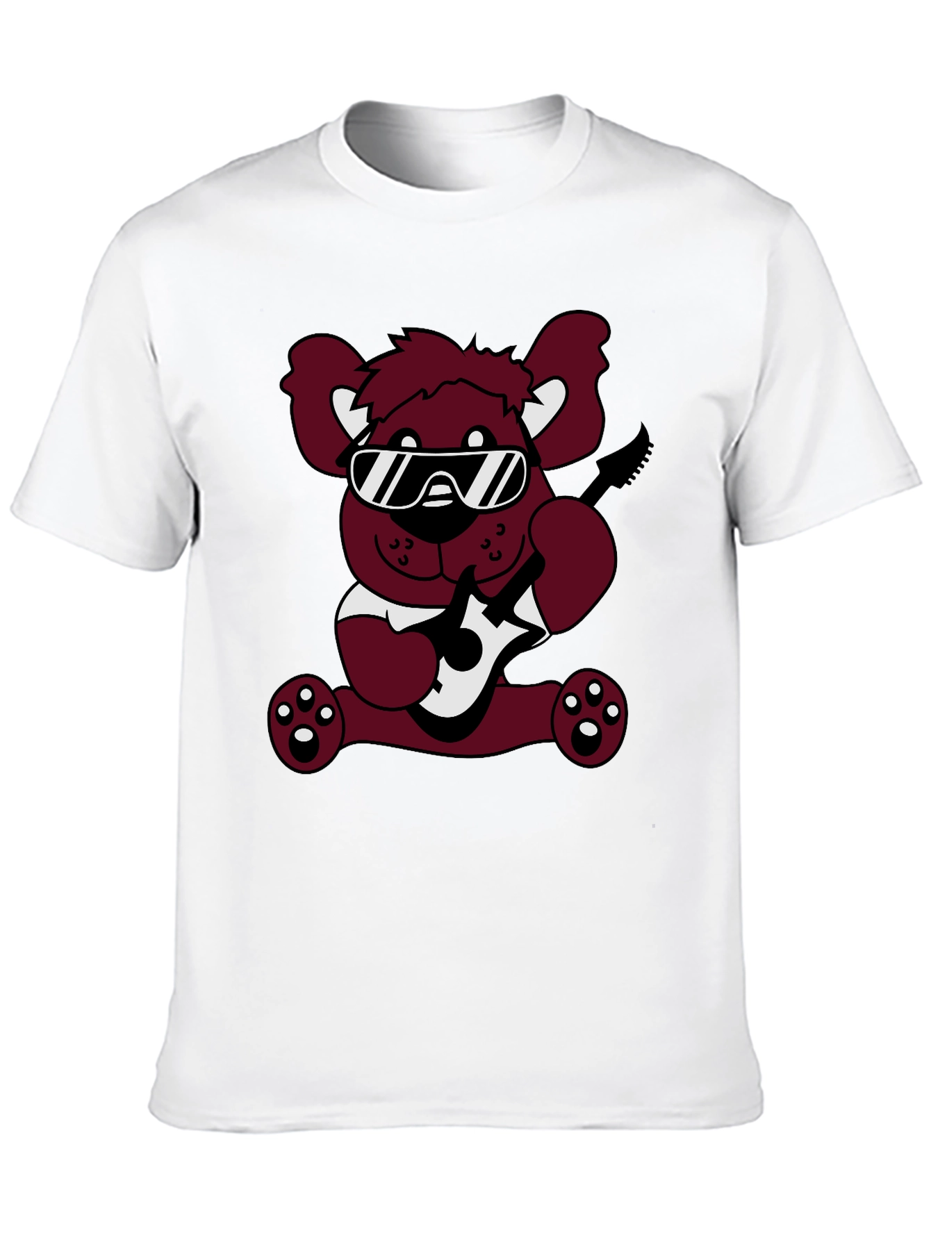 Cool Bear Graphic Tee - Black Cotton T-Shirt