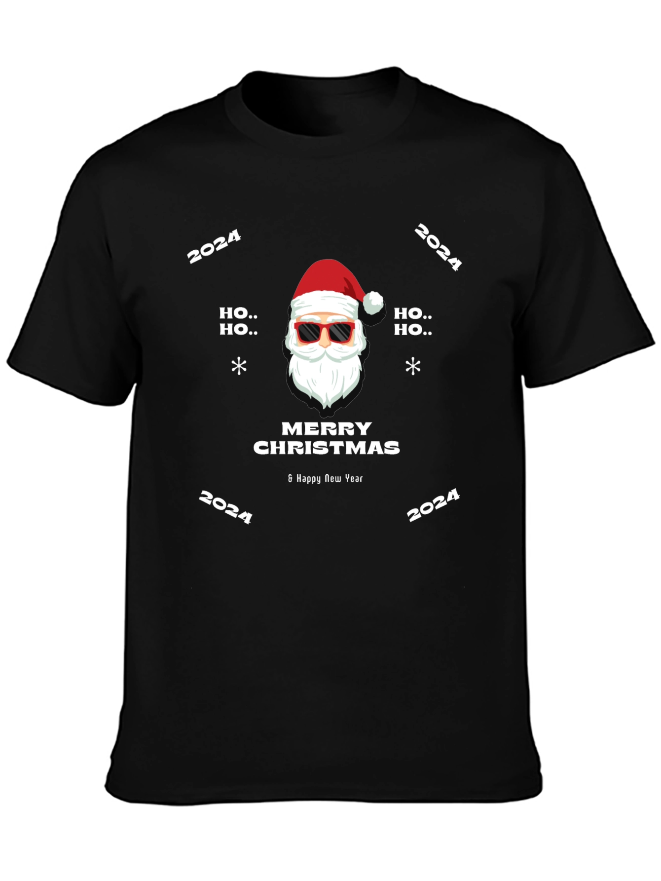 Merry Christmas 2024 Santa Graphic Tee