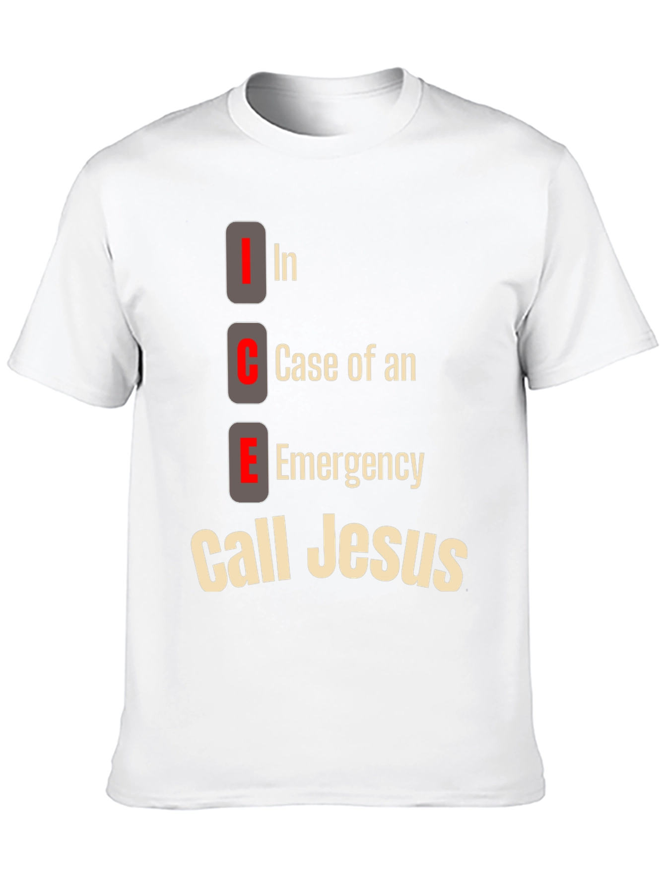 ICE Call Jesus T-Shirt: Emergency Contact Tee