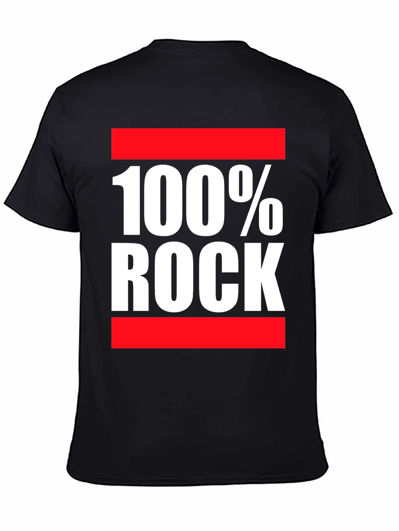 100% Rock Graphic Print T-Shirt