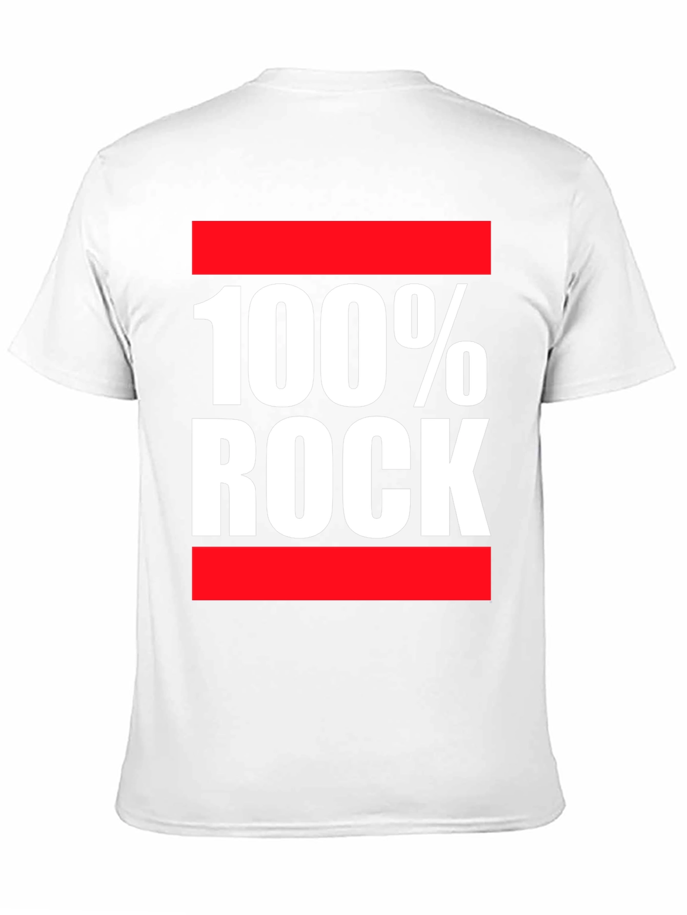 100% Rock Graphic Print T-Shirt
