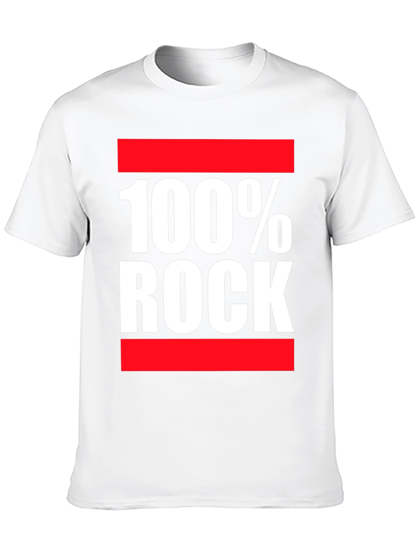 100% Rock Graphic Print T-Shirt