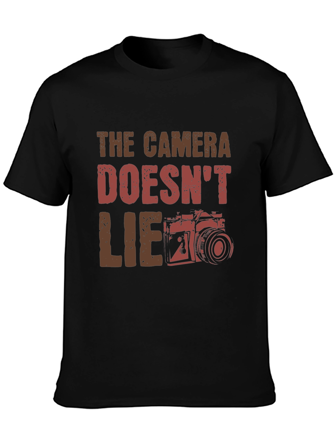The Camera Doesnt Lie Graphic Tee - Black