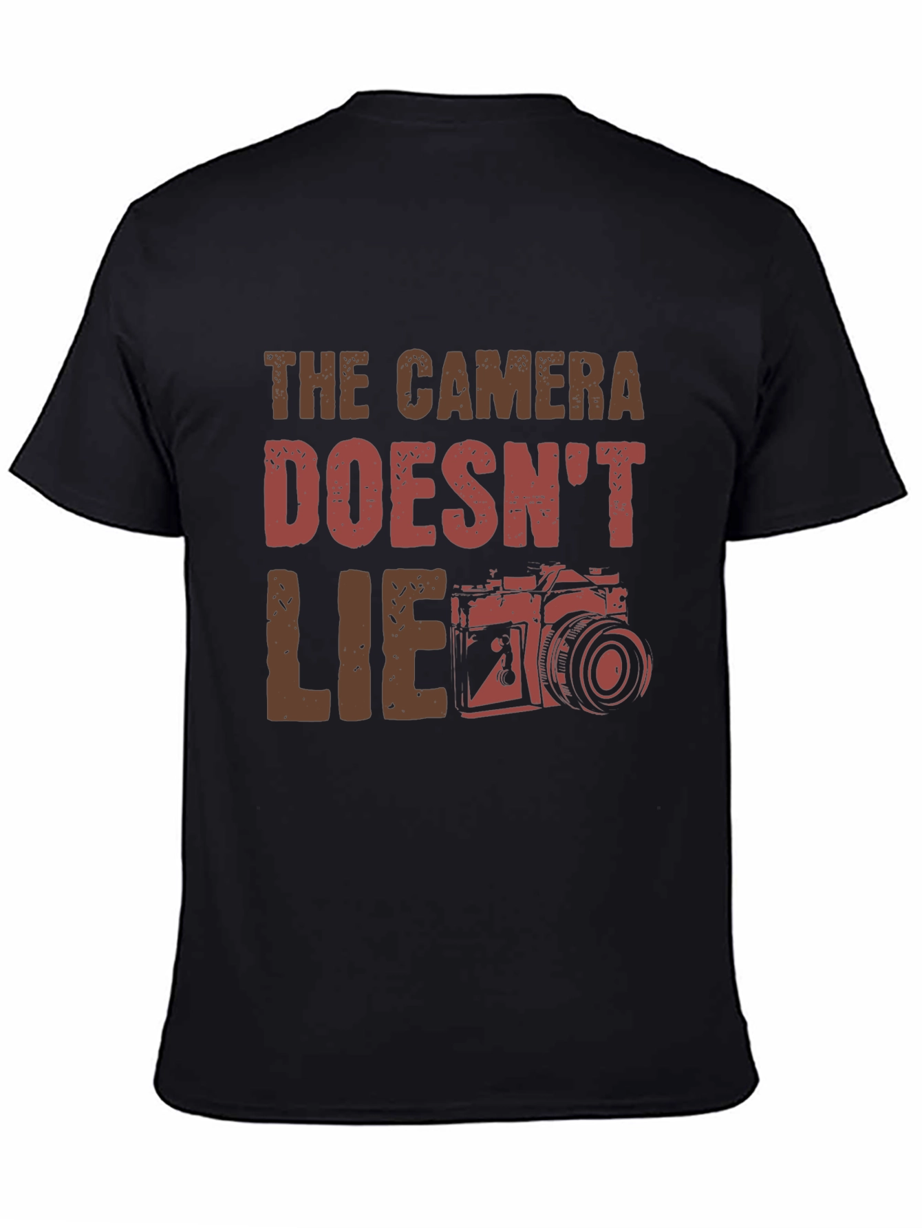 The Camera Doesnt Lie Graphic Tee - Black