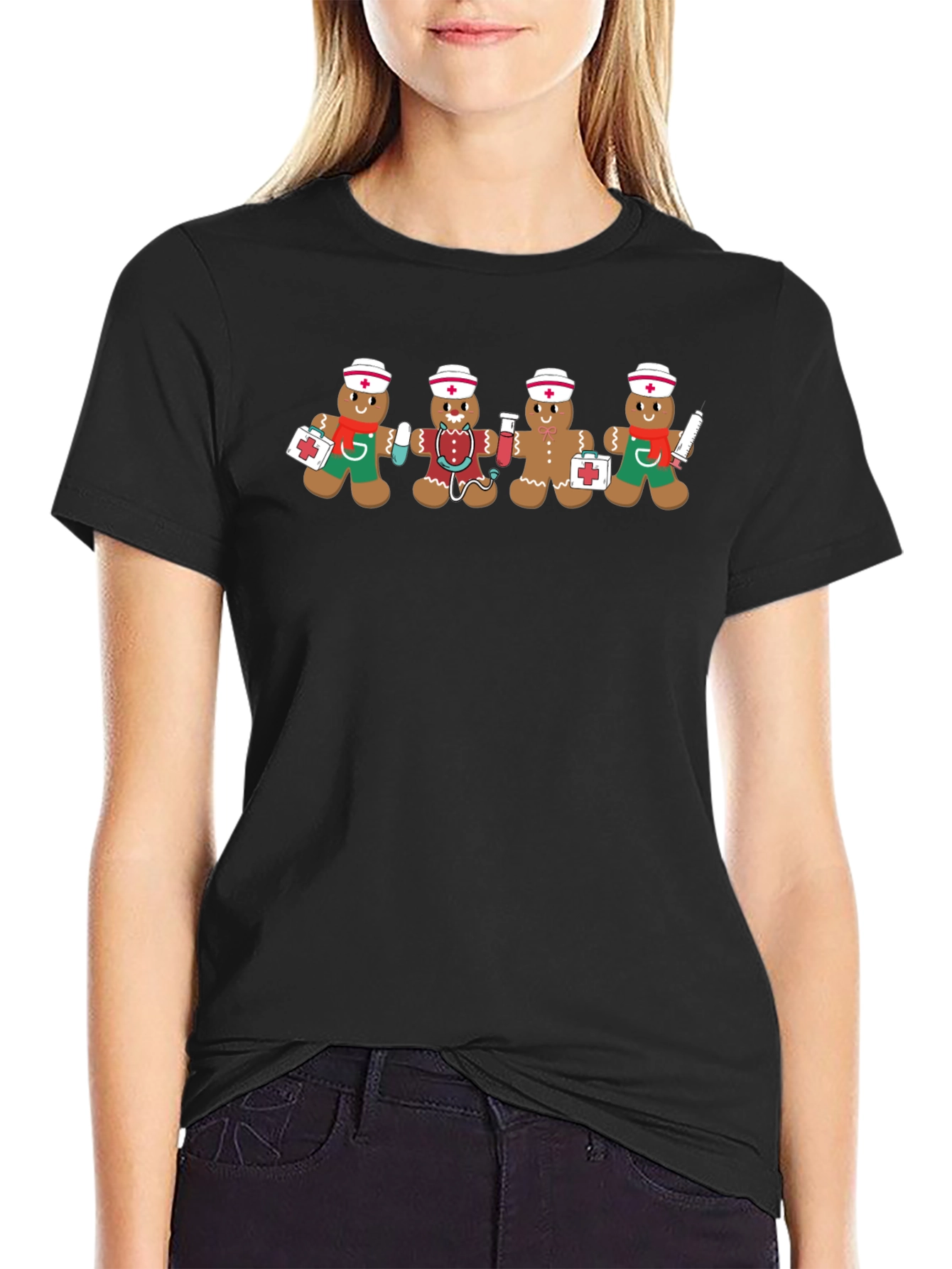 Nurse Gingerbread Holiday T-Shirt